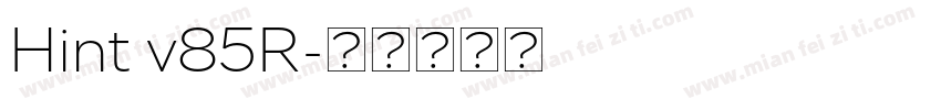 Hint v85R字体转换